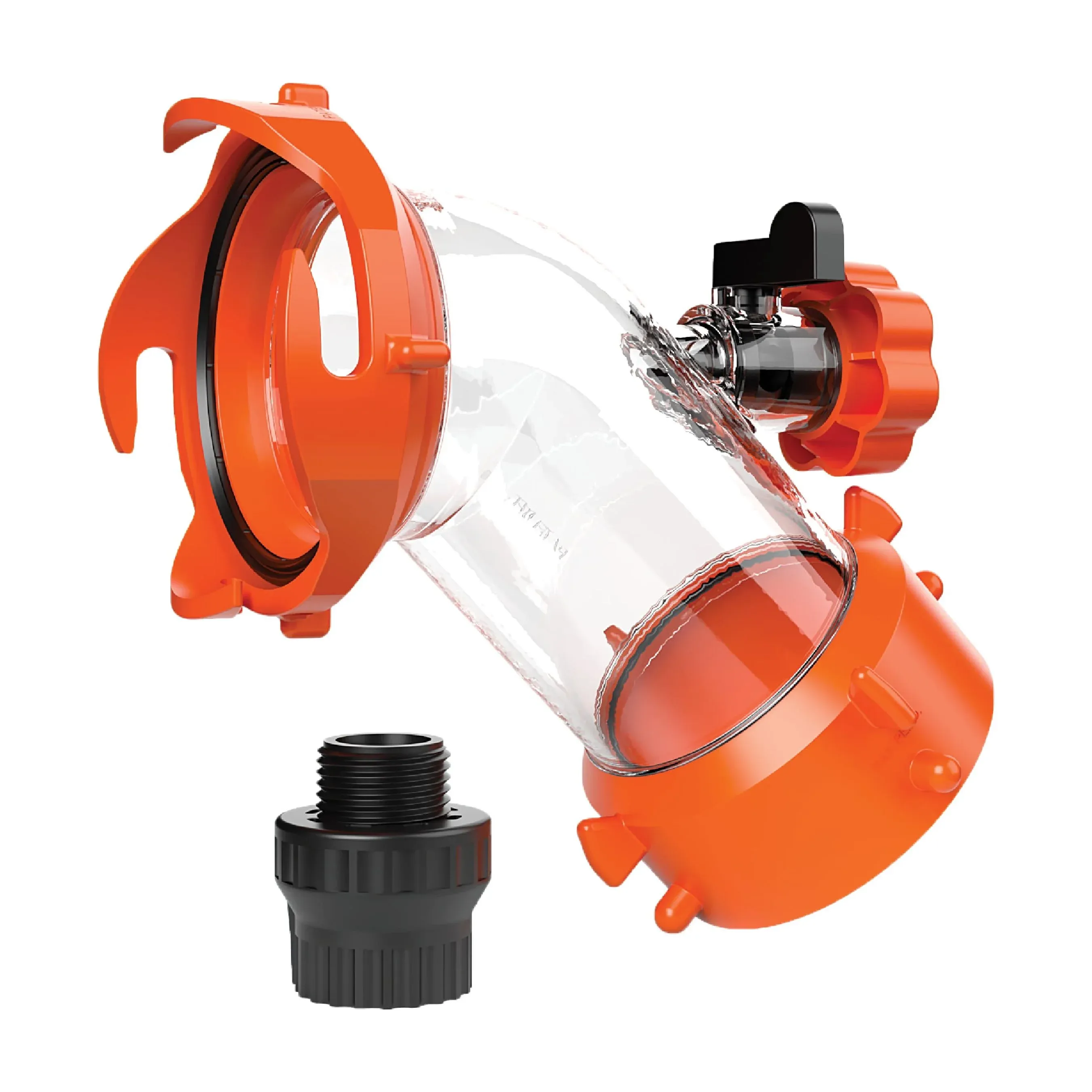 Camco Rhino Blaster RV Sewer Fitting - Backflow Preventer - Multicolor, Polycarbonate (39082)