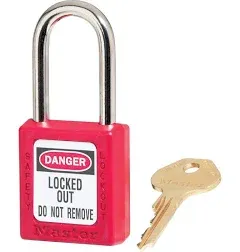 Master Lock Red Safety Padlock