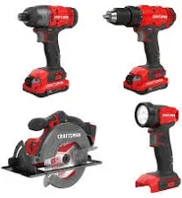 Craftsman V20 Cordless Drill Combo Kit CMCK401D2