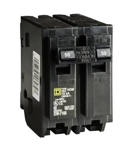 Square D Double Pole Homeline Circuit Breaker