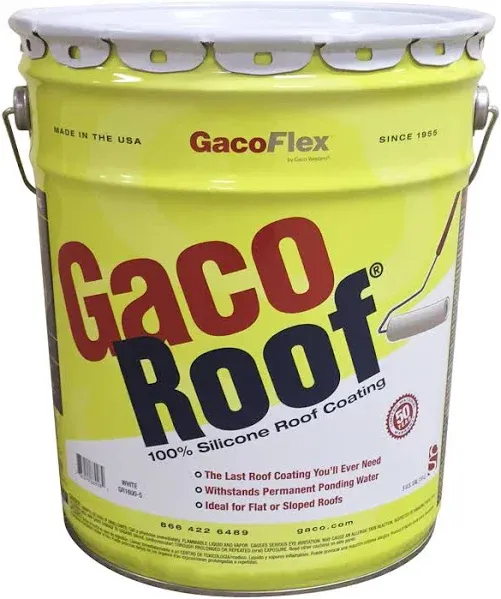 GacoFlex White Silicone Roof Coating 5 gal