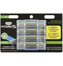 Schick Hydro 5 Sense Sensitive Skin Razor Refills for Men, 4 Count