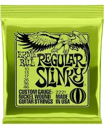 Ernie Ball 2621 7-String Regular Slinky Electric Guitar Strings, .010 - .056 | Reverb