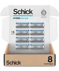 Schick Hydro Sensitive Razor Refills, 8ct | Razor Blades Refills, Razor Blades for Men, Shaving Blades for Men, Hydro Razor Blades Refill, 5 Blade