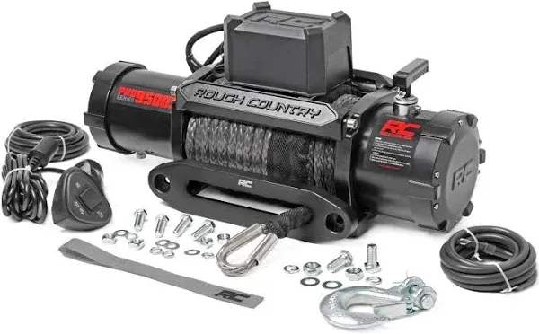 Rough Country (PRO9500S) 9500-Lb Pro Series Winch | Synthetic Rope