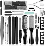 36 in 1 Pedicure Kit, Professional Pedicure Tools Foot Rasp Foot Dead Black