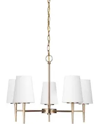 Sea Gull Lighting Driscoll Brushed Nickel Finish 5 Light Chandelier