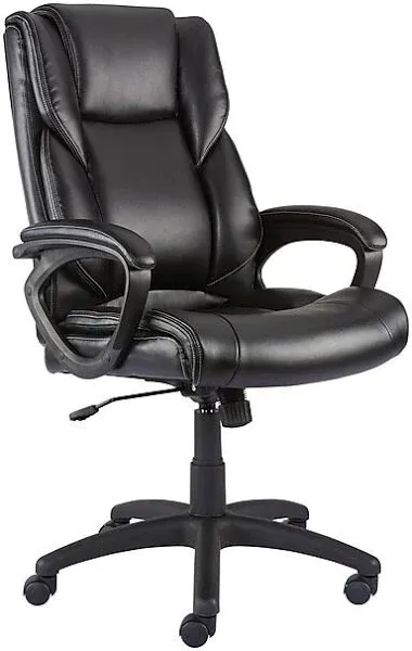 Staples Kelburne Luxura Ergonomic Faux Leather Swivel Executive Chair