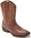 Deer Stags Big Kid Ranch Western Boot Boy's Dark Brown Size 6M 701952 | Rack Room