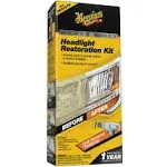 Meguiar's Heavy Duty Headlight Restoration Kit, Car Headlight Cleaner and Restorer