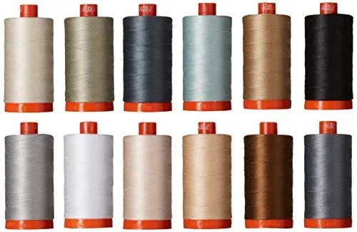 Aurifil Christa Quilts Piece and Quilt Neutrals Thread Kit