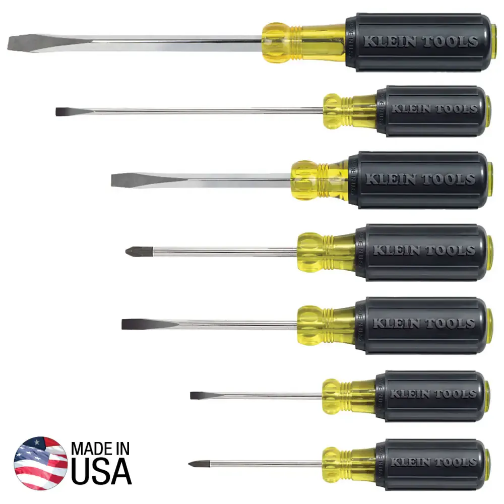 Klein Tools 7 Piece Cushion-Grip Screwdriver Set 85076