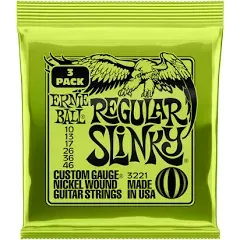 Ernie Ball Regular Slinky Wound Electric Guitar 6-String Set Guitar Strings