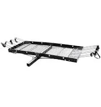 Tow Tuff 62 inch Steel Cargo Carrier Trailer for Car or Truck with Bike Rack 832