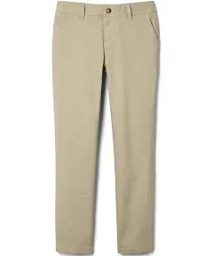 French Toast Girls School Uniform Stretch Twill Straight Leg Pants, Sizes 4-20 & Plus