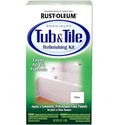 Rust-Oleum 7860519 Tub And Tile Refinishing 2-Part Kit, White