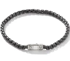 John Hardy Men's Classic Silver Box Chain Bracelet