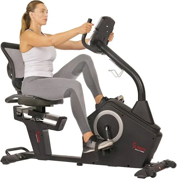 Sunny Health & Fitness Programmable Recumbent Bike