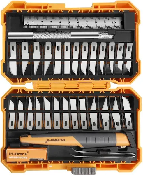 32-Piece Precision Hobby Knife Set - Exacto Knife Set For Modeling - Craft Kn...