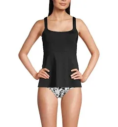 Lands' End Women's Long Flutter Tankini Top