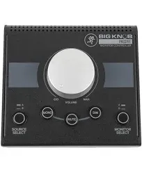 Mackie Big Knob Passive 2x2 Studio Monitor Controller W/2x 6&#039; 1/4&#034; TRS Cable