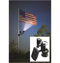 ^ Nature Power 40 Lumen Solar Flagpole Light Model #22015