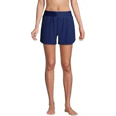 Lands' End Women's Curvy Fit 5" Quick Dry Swim Shorts with Panty