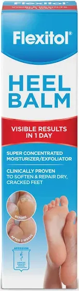 Flexitol Heel Balm Super-Concentrated Moisturizer & Exfoliator Diabetic Friendly Pro-Vitamin B5