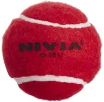 Nivia Heavy Tennis Cricket Ball (Red) (Pack of 6) CT-3811