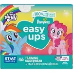 Pampers Easy Ups Girls Training Underwear - 5T - 6T 46 ct