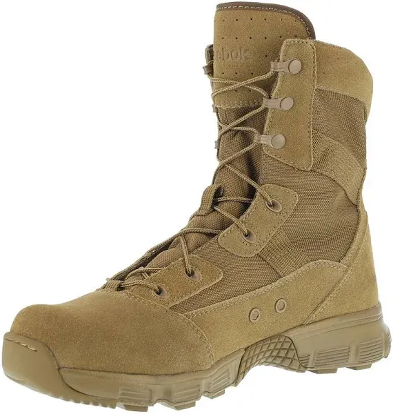 Reebok Work Men&#039;s 8&#034; Hyper Velocity RB8281 Soft-Toe Military Boot Coyote SIZE 13