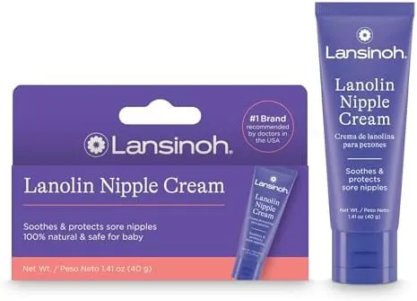 Lansinoh Lanolin - Nipple Cream- Soothes Sore Nipples - 1.41 Ounces Ea Exp 06/26