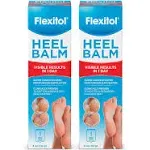 Flexitol Heel Balm, Rich Moisturizing & Exfoliating Foot Cream, 4 oz Tube (Pack of 2)