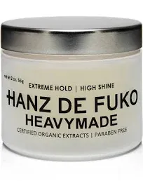 Hanz de Fuko Heavymade – Premium Men’s Hair Styling Pomade – Extreme Hold, High Shine – Vegan, Certified Organic Ingredients - 56g