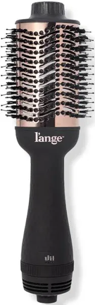 L'ANGE HAIR Le Volume 2-in-1 Titanium Blow Dryer Brush Hot Air Brush in One with Oval Barrel