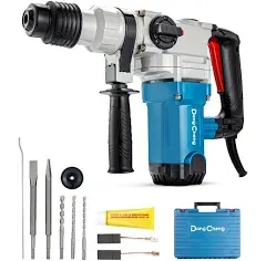 Dongcheng 1-1/8 Inch Sds-Plus Rotary Hammer Drill with Safety Clutch, 9.2Amp ...