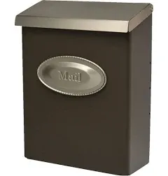 Gibraltar Mailboxes Designer Classic Galvanized Steel Wall Mount Venetian Bronze Mailbox