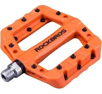 ROCKBROS MTB Pedals Mountain Bike Pedals Lightweight Nylon Fiber Bicycle Platform Pedals for BMX MTB 9/16"