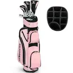 Ladies Womens Complete Golf Clubs Set 10 Pieces Includes Alloy Driver