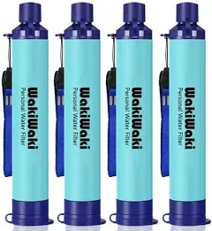 Membrane Solutions Straw Water Filter, Survival Filtration Portable Gear, Emergency Preparedness, Supply for Drinking Hiking Camping, Yellow