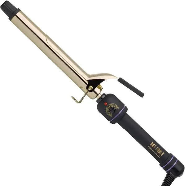 HOT TOOLS Pro Artist 24K Gold Extra Long Curling Iron/Wand | Long Lasting 1-1/4&#034;