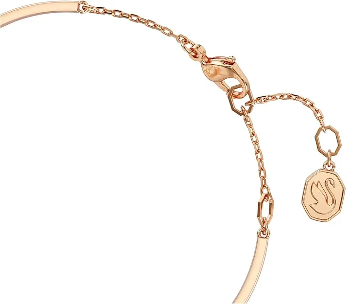 Swarovski Hyperbola Bangle, Infinity, White, Rose Gold-Tone Plated