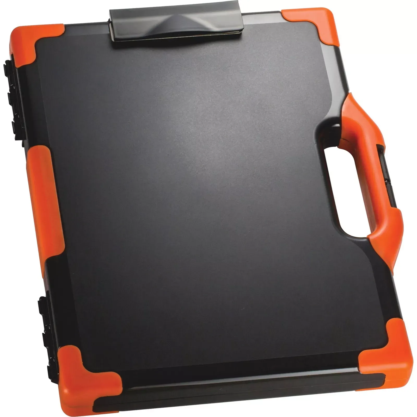 Office Carry All Clipboard Storage Box, Letter/Legal Size, Black/Orange (83326)