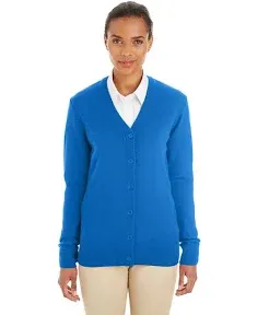 Harriton Ladies' Pilbloc V-Neck Button Cardigan Sweater