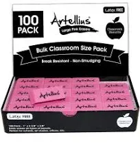 Artellius Pink Erasers