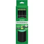 Ticonderoga No 2 Lead Pencils, Black Wood Barrel, Pack of 24