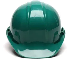 Pyramex HP14135 SL Series Cap Style Hard Hat - 4-Point Ratchet Suspension - Green