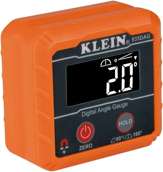 Klein Tools Magnetic Level (935RB) and Digital Angle Gauge (935DAG)