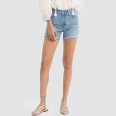 NWT $50 Levi’s Size 26 Mid-Rise Mid-Length Medium Wash Denim Shorts