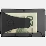 The Ridge Wallet Cash Strap Black Money Clip RFID Blocking Aluminum NEW